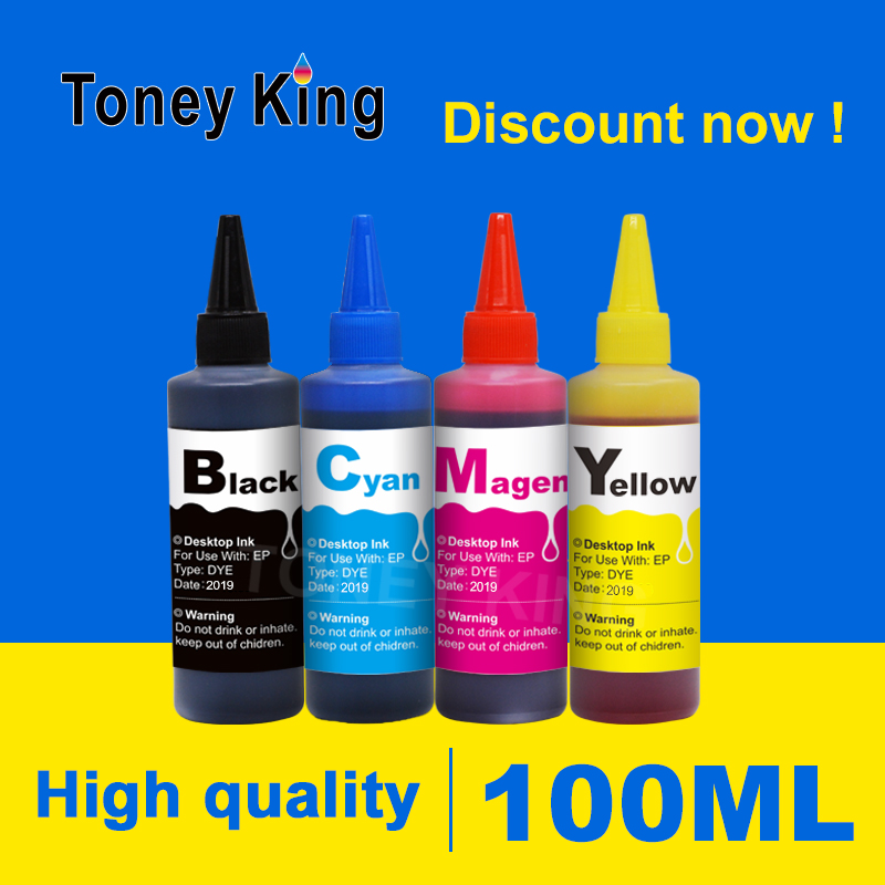 Toney King 100ml Printer Dye Refill Ink Kit For 27 28 Refilled Ink Cartridge Work With Deskjet 3320 3325 3420 3535 3550 3650
Toney King 100ml Printer Dye Refill Ink Kit For 27 28 Refilled Ink Cartridge Work With Deskjet 3320 3325 3420 3535 3550 3650