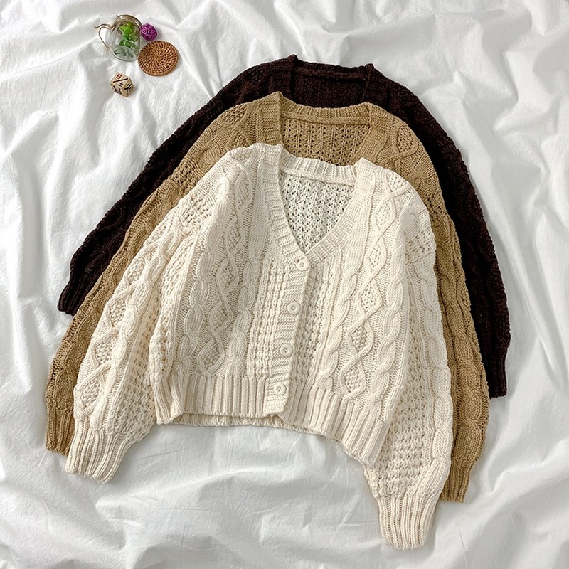 Autumn Loose Cardigans For Women Casual V-neck Single-breasted Long Sleeve Knitted Sweater Harajuku Style New Fashion Tops 2020, Beige
Autumn Loose Cardigans For Women Casual V-neck Single-breasted Long Sleeve Knitted Sweater Harajuku Style New Fashion Tops 2020, Beige