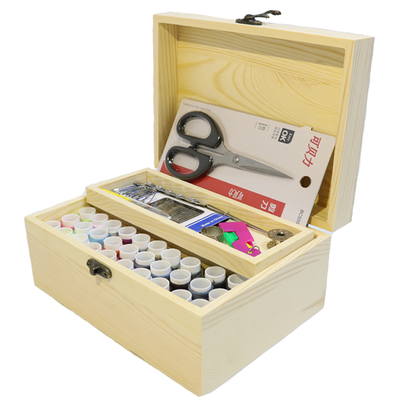 Solid Wood Needle Box Set Storage Box, Sewing Kit Needle Tape Scissor Multifunction Threads Sewing Tools Creative Gift Box Gift
Solid Wood Needle Box Set Storage Box, Sewing Kit Needle Tape Scissor Multifunction Threads Sewing Tools Creative Gift Box Gift