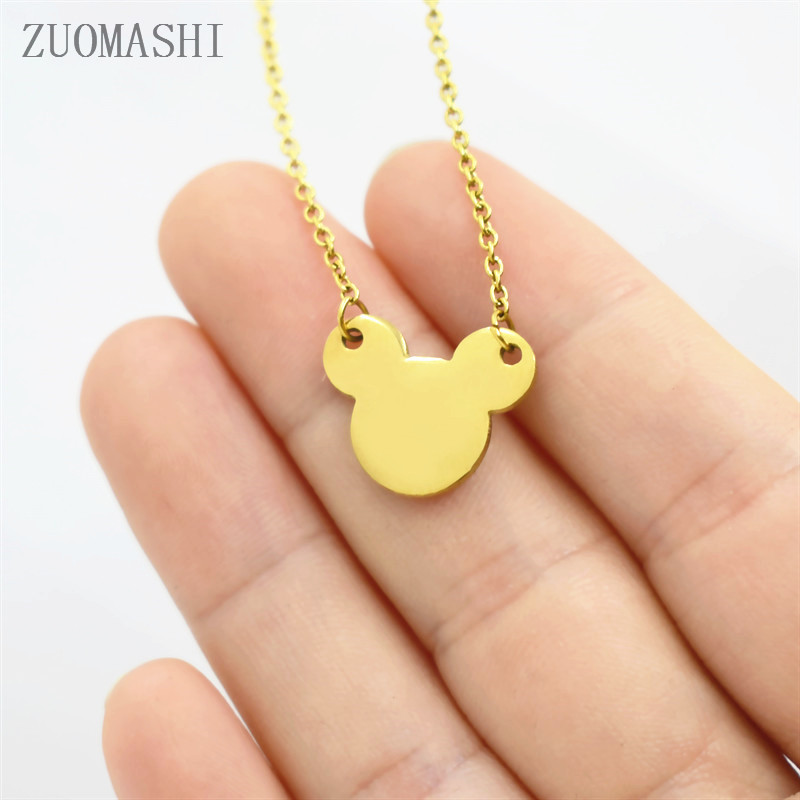 Stainless Steel Cute Mouse Head Pendant Necklace Mini Mouse Animal Necklace Minimal Jewelry Perfect Vacation Gift For Her
Stainless Steel Cute Mouse Head Pendant Necklace Mini Mouse Animal Necklace Minimal Jewelry Perfect Vacation Gift For Her