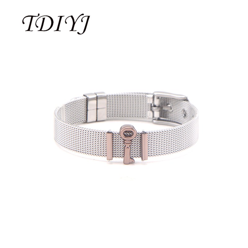 TDIYJ Fashion Stainless Steel Coffee Key Slide Charms Keeper Bracelets Set as Women Jewelry
TDIYJ Fashion Stainless Steel Coffee Key Slide Charms Keeper Bracelets Set as Women Jewelry