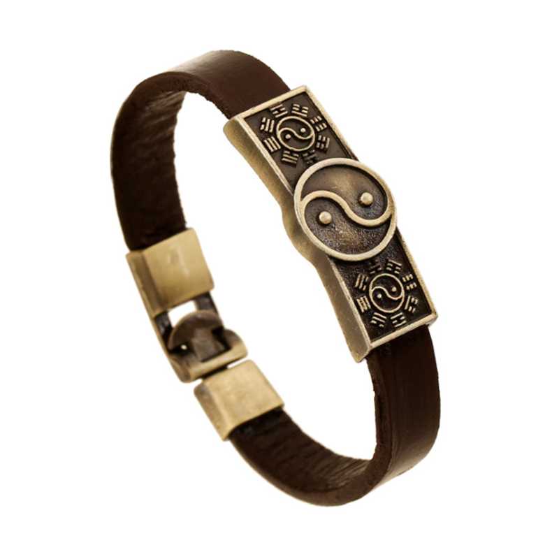 Fashion ethnic style retro cowhide bracelet personality Tai Chi gossip yin and yang leather jewelry
Fashion ethnic style retro cowhide bracelet personality Tai Chi gossip yin and yang leather jewelry