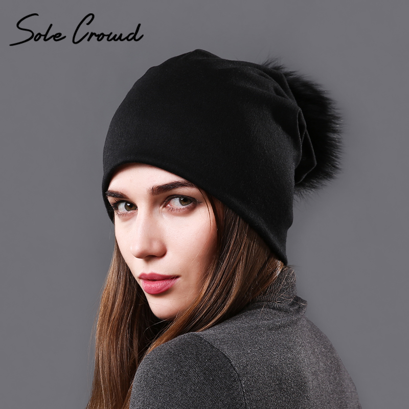 Sole Crowd natural raccoon fur pom pom hats Autumn skullies beanies women fashion solid color caps winter warm female cotton hat, Black
Sole Crowd natural raccoon fur pom pom hats Autumn skullies beanies women fashion solid color caps winter warm female cotton hat, Black