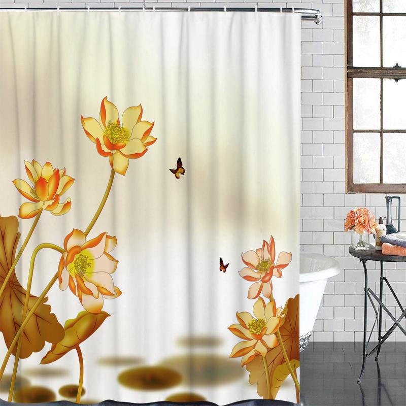 Bathroom Waterproof Curtain Ink Lotus Butterfly Fabric Shower Curtain Home Bathroom Decor Christmas Shower
Bathroom Waterproof Curtain Ink Lotus Butterfly Fabric Shower Curtain Home Bathroom Decor Christmas Shower