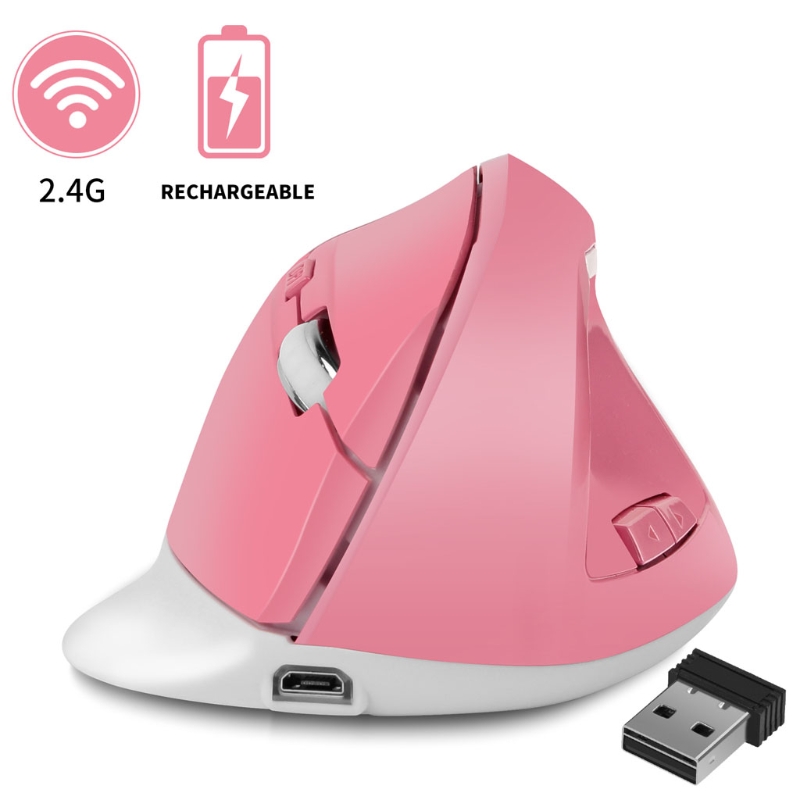 Ergonomic Wireless Mouse 1600DPI USB Rechargeable 2.4GHz Optical Vertical Mice
Ergonomic Wireless Mouse 1600DPI USB Rechargeable 2.4GHz Optical Vertical Mice