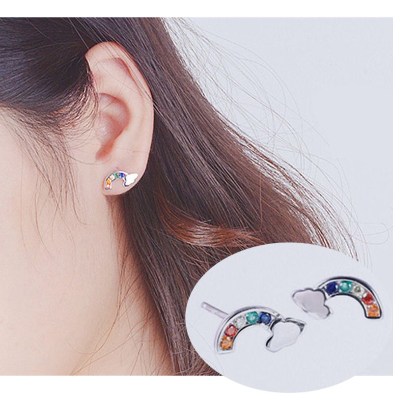 1 Pair Colorful Rainbow Clouds Stud Earrings For Women Girl Kids Fashion Jewelry Brass
1 Pair Colorful Rainbow Clouds Stud Earrings For Women Girl Kids Fashion Jewelry Brass