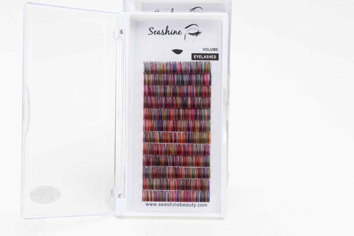 Hot Selling Seashine High Quality Colorful Classic Eyelashes Wholesale Price Rainbow color Eyelashes Extension Free Shipping
Hot Selling Seashine High Quality Colorful Classic Eyelashes Wholesale Price Rainbow color Eyelashes Extension Free Shipping