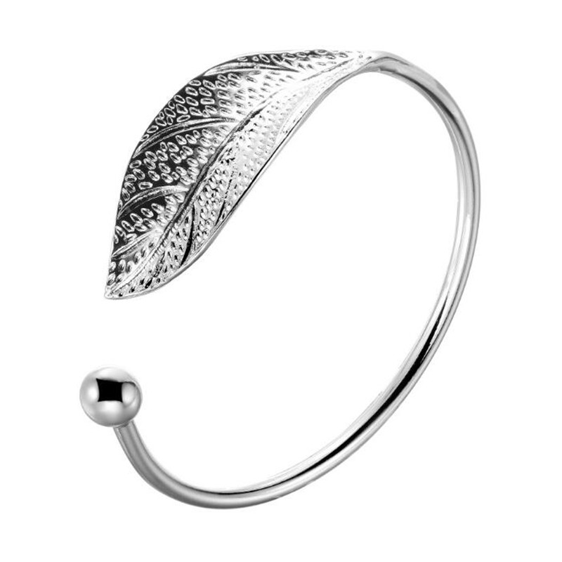 Korean Style Leaf Open Bracelet Charming Lady Silver Color Bracelet Female Jewelry Gifts
Korean Style Leaf Open Bracelet Charming Lady Silver Color Bracelet Female Jewelry Gifts