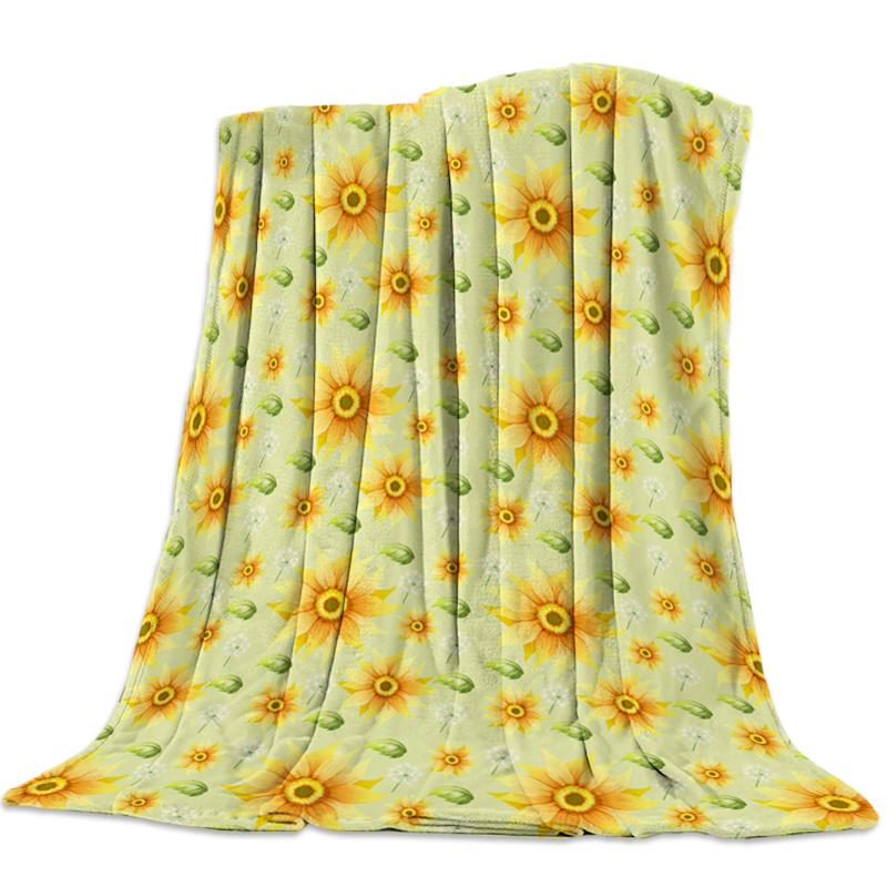 Blankets Green Leaf Sunflower Dandelion Flannel Blanket For Bed Sofa Portable Soft Fleece Throw Funny Plush Bedspreads
Blankets Green Leaf Sunflower Dandelion Flannel Blanket For Bed Sofa Portable Soft Fleece Throw Funny Plush Bedspreads