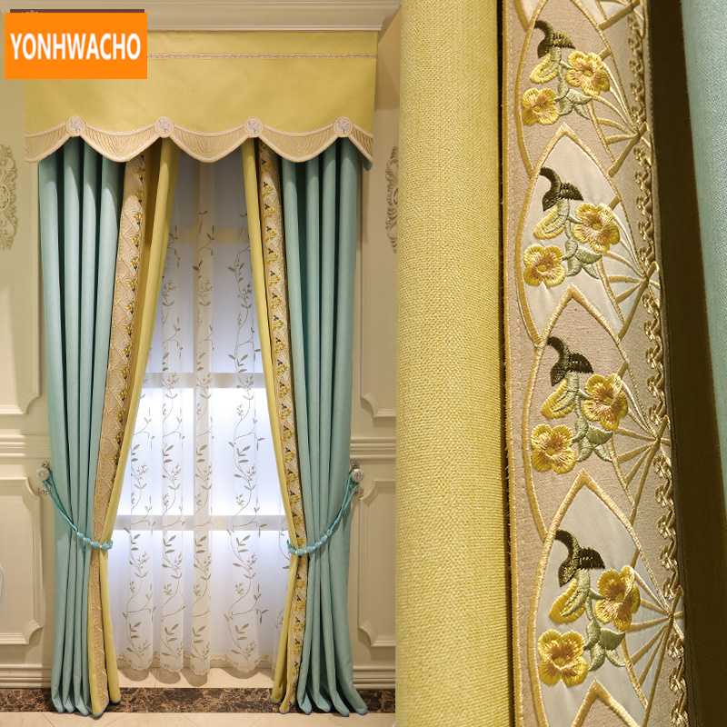 Custom curtains Simple modern living room cotton linen embroidery mosaic blue cloth blackout curtain tulle panel valance B396, Tulle sheer
Custom curtains Simple modern living room cotton linen embroidery mosaic blue cloth blackout curtain tulle panel valance B396, Tulle sheer