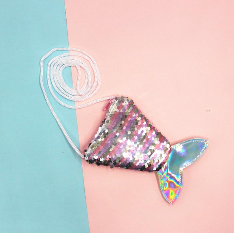 Mermaid Tail Girl Sequins Shoulder Bag Handbag Evening Bag Fish Tail Purse Birthday Party Gift christmas stocking filler
