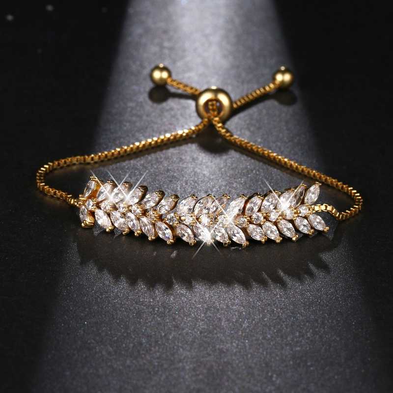 Normal Tendency Top Quality Exquisite Sparkling Cubic Zirconia Marquise Cut CZ Zircon Bracelets Adjustable For Women Party B-062
Normal Tendency Top Quality Exquisite Sparkling Cubic Zirconia Marquise Cut CZ Zircon Bracelets Adjustable For Women Party B-062