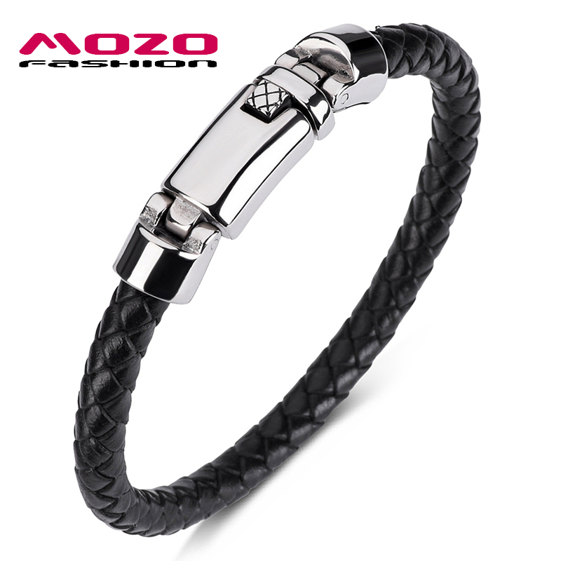 Charm Bracelets Genuine Leather Rope Spring buckle Braided Bangle Style Punk Rock Men Jewelry New Fashion PS1073
Charm Bracelets Genuine Leather Rope Spring buckle Braided Bangle Style Punk Rock Men Jewelry New Fashion PS1073