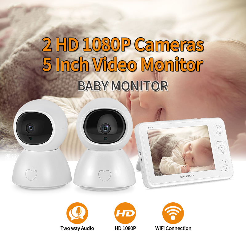 5 inch Video Baby Monitor Night Vision 1 Screen 2/3 Surveillance Camera 1080P Security Camera Camera Babysitter Babyfoon 
5 inch Video Baby Monitor Night Vision 1 Screen 2/3 Surveillance Camera 1080P Security Camera Camera Babysitter Babyfoon