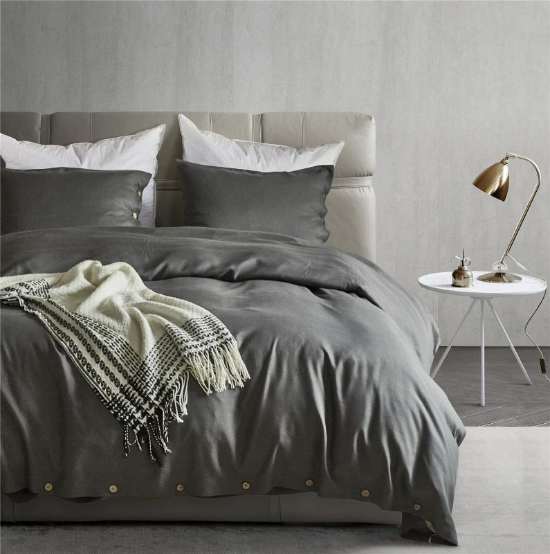 25 100% 60 Long-Staple Cotton Buttons Gray 3 PC Duvet Cover Quilt Sets Queen Size Comforter Sets Pillowcase Luxurious, Color2
25 100% 60 Long-Staple Cotton Buttons Gray 3 PC Duvet Cover Quilt Sets Queen Size Comforter Sets Pillowcase Luxurious, Color2
