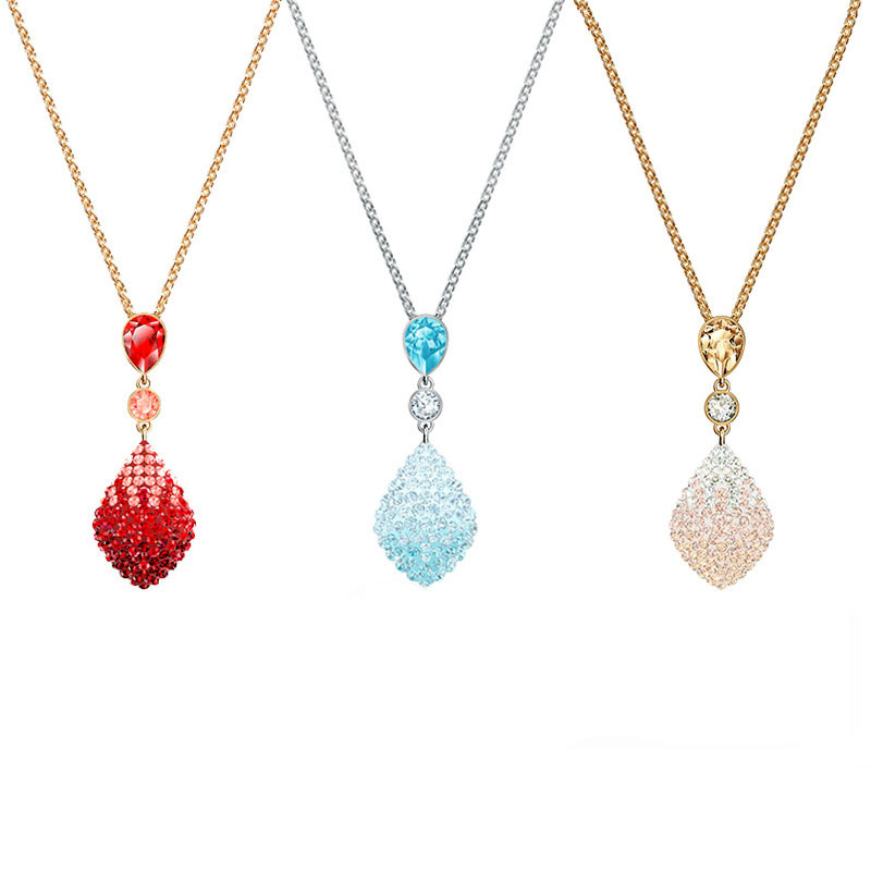 High quality SWA new style Elegant and noble drop shape gradient Tone Necklace girlfriend gifts
High quality SWA new style Elegant and noble drop shape gradient Tone Necklace girlfriend gifts