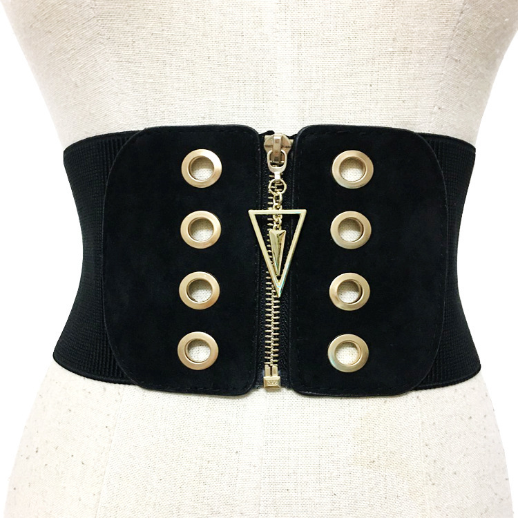 CHICEVER Knitted Elasticity Waist Female Belts For Women Cummerbund Good Quality Corset Bodycon Slim Wide Belt Fashion 2020, Black
CHICEVER Knitted Elasticity Waist Female Belts For Women Cummerbund Good Quality Corset Bodycon Slim Wide Belt Fashion 2020, Black