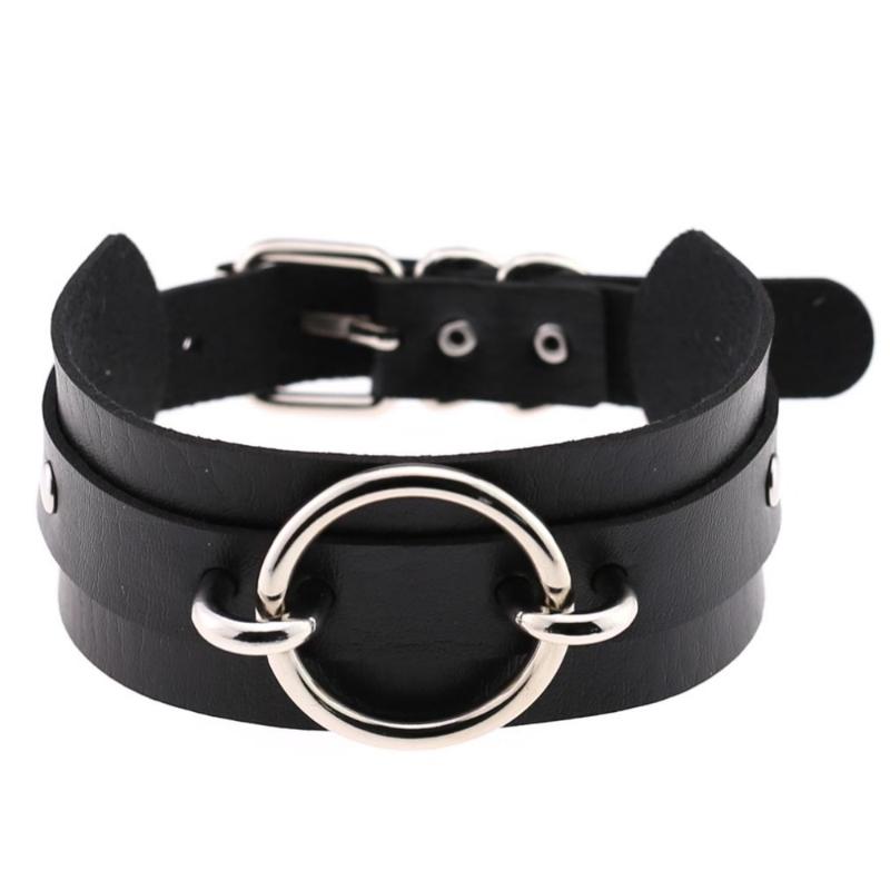 Chokers Leather Round Choker Collar For Women Vegan Chocker Necklace With Adjustable Buckle Bondage Gothic Fashion Jewelry
Chokers Leather Round Choker Collar For Women Vegan Chocker Necklace With Adjustable Buckle Bondage Gothic Fashion Jewelry