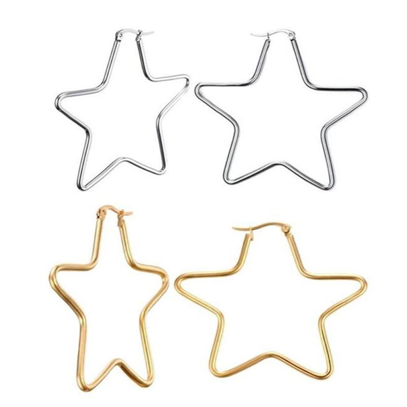 Fashion Gold/Rose gold/Black Stainless Steel Star Square Circle Shaped Hoop Earrings for Women Dropshiping
Fashion Gold/Rose gold/Black Stainless Steel Star Square Circle Shaped Hoop Earrings for Women Dropshiping