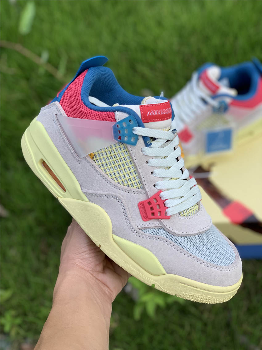 2020 New Union LA x 4 Guava Ice Men womens Basketball Shoes Light Bone-Brigade Blue-Light Fusion Red 4 Mesh Sports Sneaker DC9533-800, Customize
2020 New Union LA x 4 Guava Ice Men womens Basketball Shoes Light Bone-Brigade Blue-Light Fusion Red 4 Mesh Sports Sneaker DC9533-800, Customize