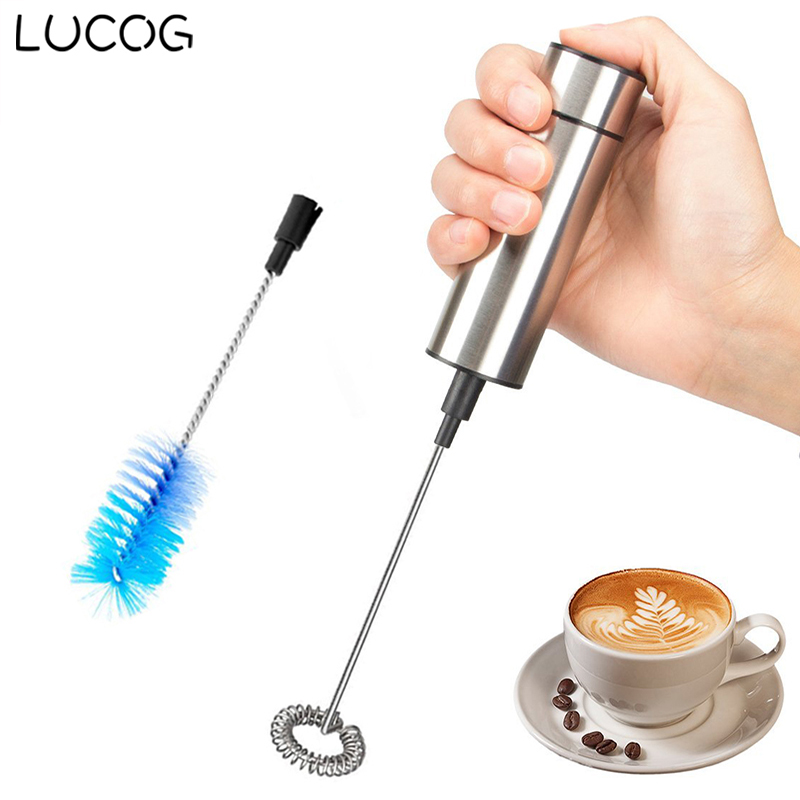 LUCOG Electric Milk Frother with Washing Brush Hand Kitchen Mixer Whisk Milk Foam Maker for Frother Cappuccino Coffee Latte
LUCOG Electric Milk Frother with Washing Brush Hand Kitchen Mixer Whisk Milk Foam Maker for Frother Cappuccino Coffee Latte