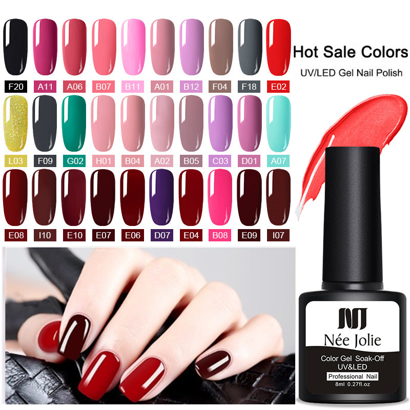 NEE JOLIE Nail 30 Colors UV Gel Polish Soak Off UV Gel Varnish One-shot Color Nail Art Decoration DIY 8ml Polish, D07
NEE JOLIE Nail 30 Colors UV Gel Polish Soak Off UV Gel Varnish One-shot Color Nail Art Decoration DIY 8ml Polish, D07