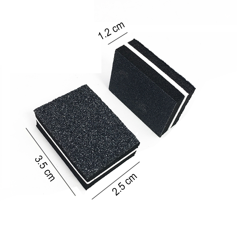 200pcs/lot Nail Buffer Double-sided Small Mini Nail Buffer Block Black Disposable Professional Manicure Pedicure