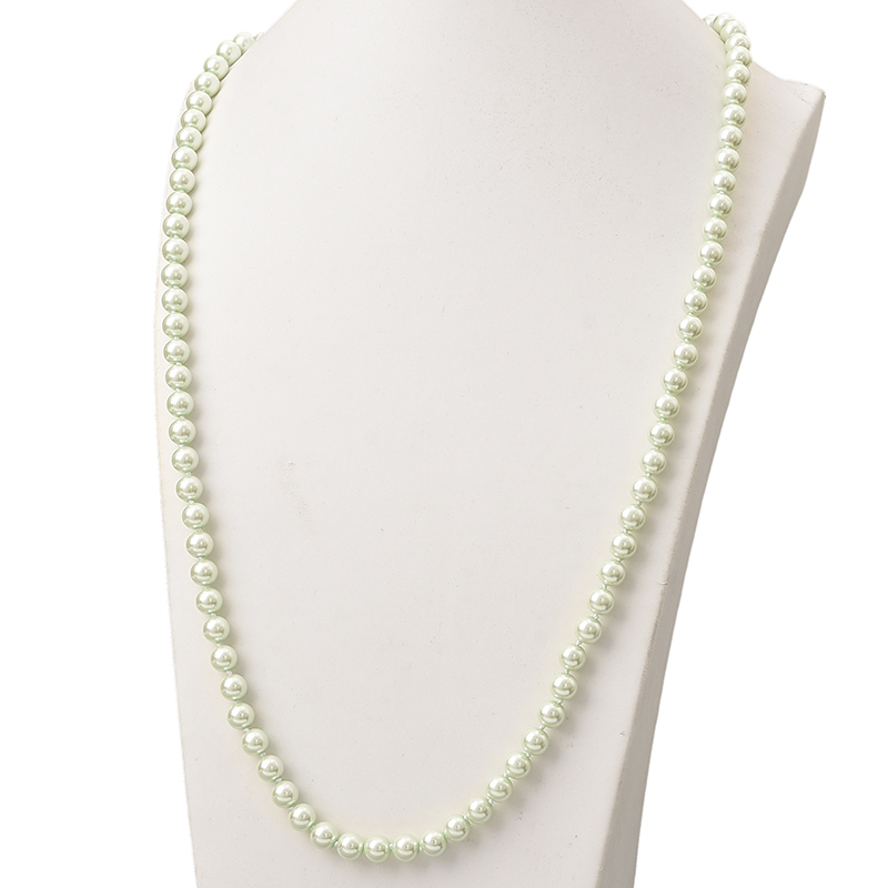 Light Green Color 8mm Long Pearls Necklace Round Shell Pearls Artificial Lovely Necklace Jewlery Fashion Style 36inch H876
Light Green Color 8mm Long Pearls Necklace Round Shell Pearls Artificial Lovely Necklace Jewlery Fashion Style 36inch H876