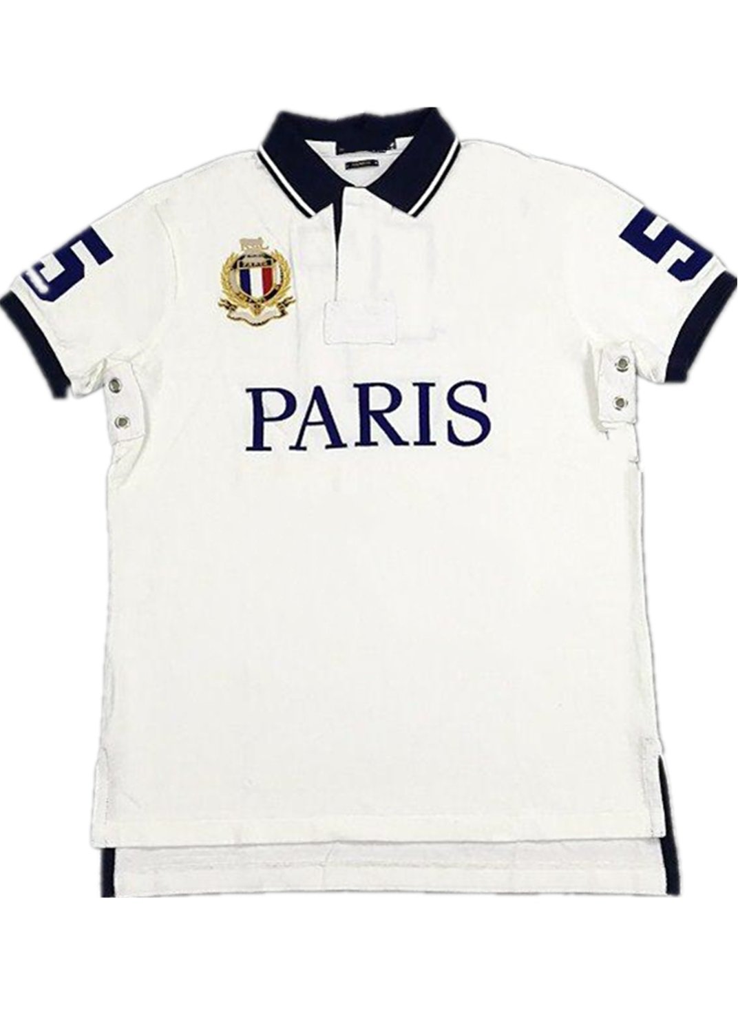 Short-sleeved cotton T-shirt fits the size of PARIS high-quality 100% cotton French men's embroidery technology fashion casual T-shirt, White;black
Short-sleeved cotton T-shirt fits the size of PARIS high-quality 100% cotton French men's embroidery technology fashion casual T-shirt, White;black