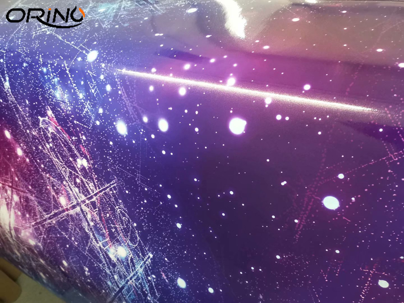 Graphic Sticker Bomb Galaxy Vinyl Film Wrap Galaxy Starry Camouflage Car Wrap Foil With Air Release Bubbles Free