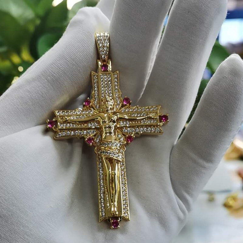 Hip Hop Micro Paved Cubic Zirconia Bling Out JESUS Piece Cross Pendants Necklaces for Men Rapper Jewelry Drop Shippnig
Hip Hop Micro Paved Cubic Zirconia Bling Out JESUS Piece Cross Pendants Necklaces for Men Rapper Jewelry Drop Shippnig