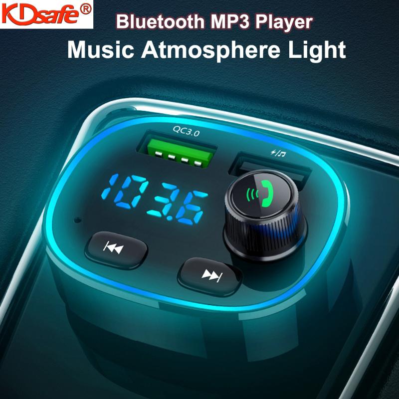 KDsafe Smart Quick Charge AUX Car Bluetooth MP3 Player Dual USB Car FM Transmitter Colorful Ambient Light Display Screen
KDsafe Smart Quick Charge AUX Car Bluetooth MP3 Player Dual USB Car FM Transmitter Colorful Ambient Light Display Screen