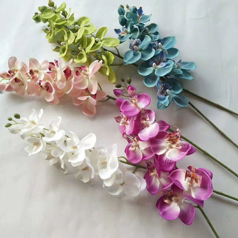 10Pcs Artificial Butterfly Orchid Flower Silk Phalaenopsis Orchid Cymbidium 31.5" for Home Party Wall Decorations, Orchid leaf bunch
10Pcs Artificial Butterfly Orchid Flower Silk Phalaenopsis Orchid Cymbidium 31.5" for Home Party Wall Decorations, Orchid leaf bunch