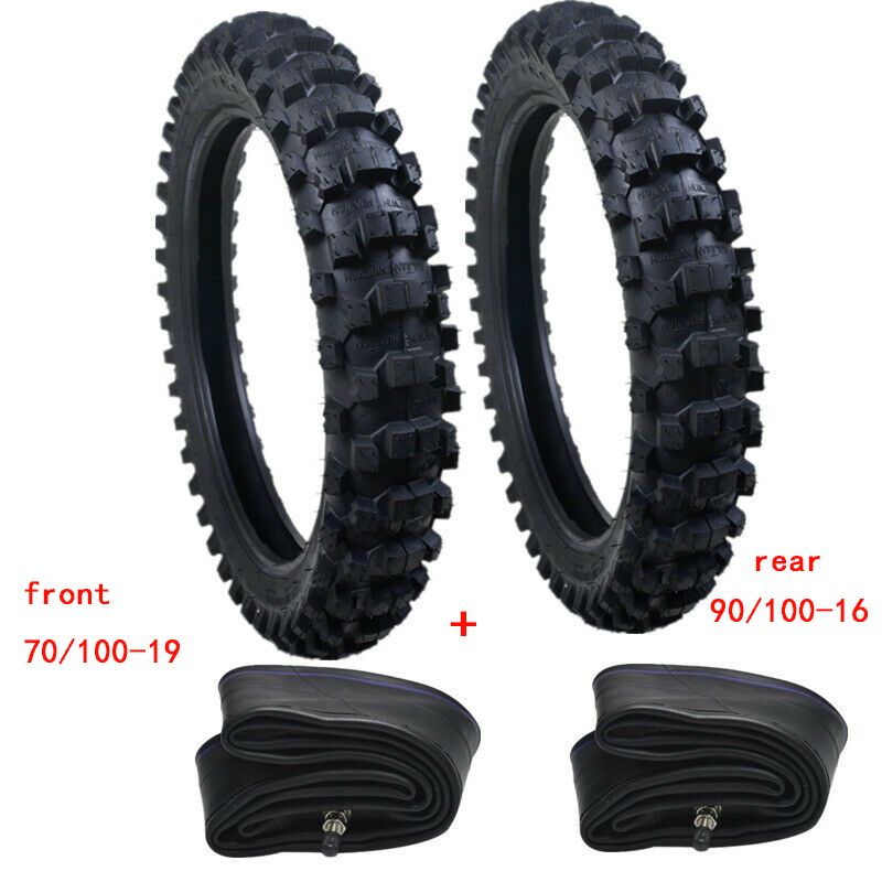 2.50-19" 70/100-19 TIRE & TUBE for DIRT BIKE Motorcross Off road PIT PRO Tyre Tire Tube Pit Pro Trail Dirt KLX
2.50-19" 70/100-19 TIRE & TUBE for DIRT BIKE Motorcross Off road PIT PRO Tyre Tire Tube Pit Pro Trail Dirt KLX
