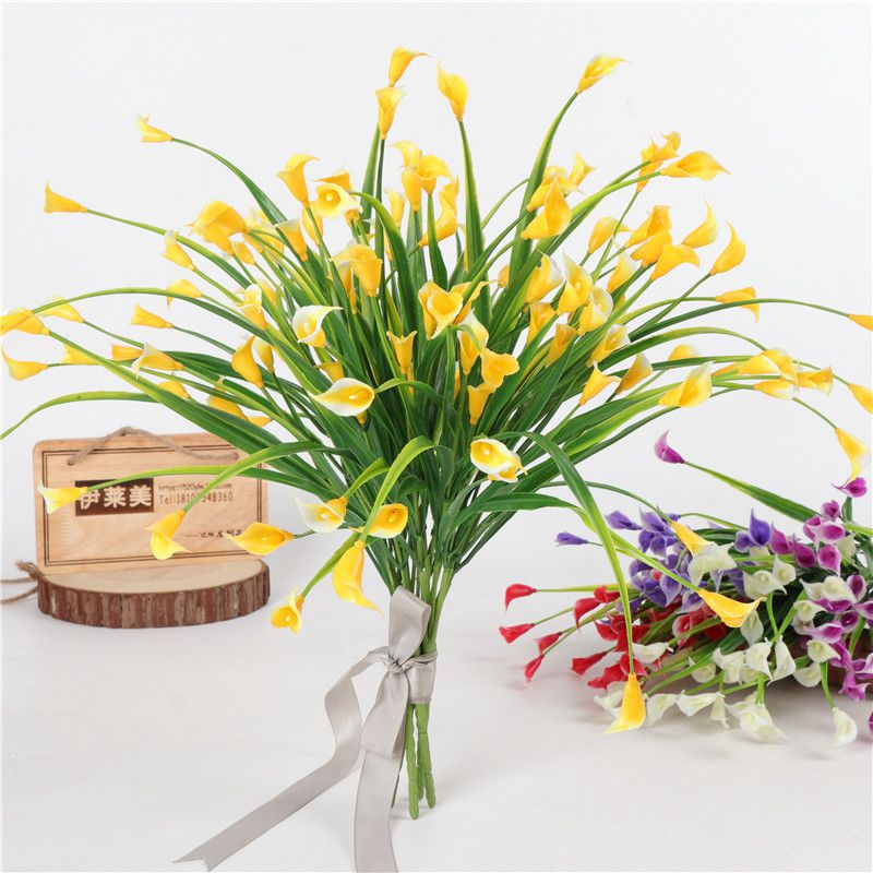 5 Forks 35 Heads Calla Lily Artificial Flower Plastic Calla Lily Potted Plant Fake Flower Bride Bouquet Wedding Home Decoration, Orange
5 Forks 35 Heads Calla Lily Artificial Flower Plastic Calla Lily Potted Plant Fake Flower Bride Bouquet Wedding Home Decoration, Orange