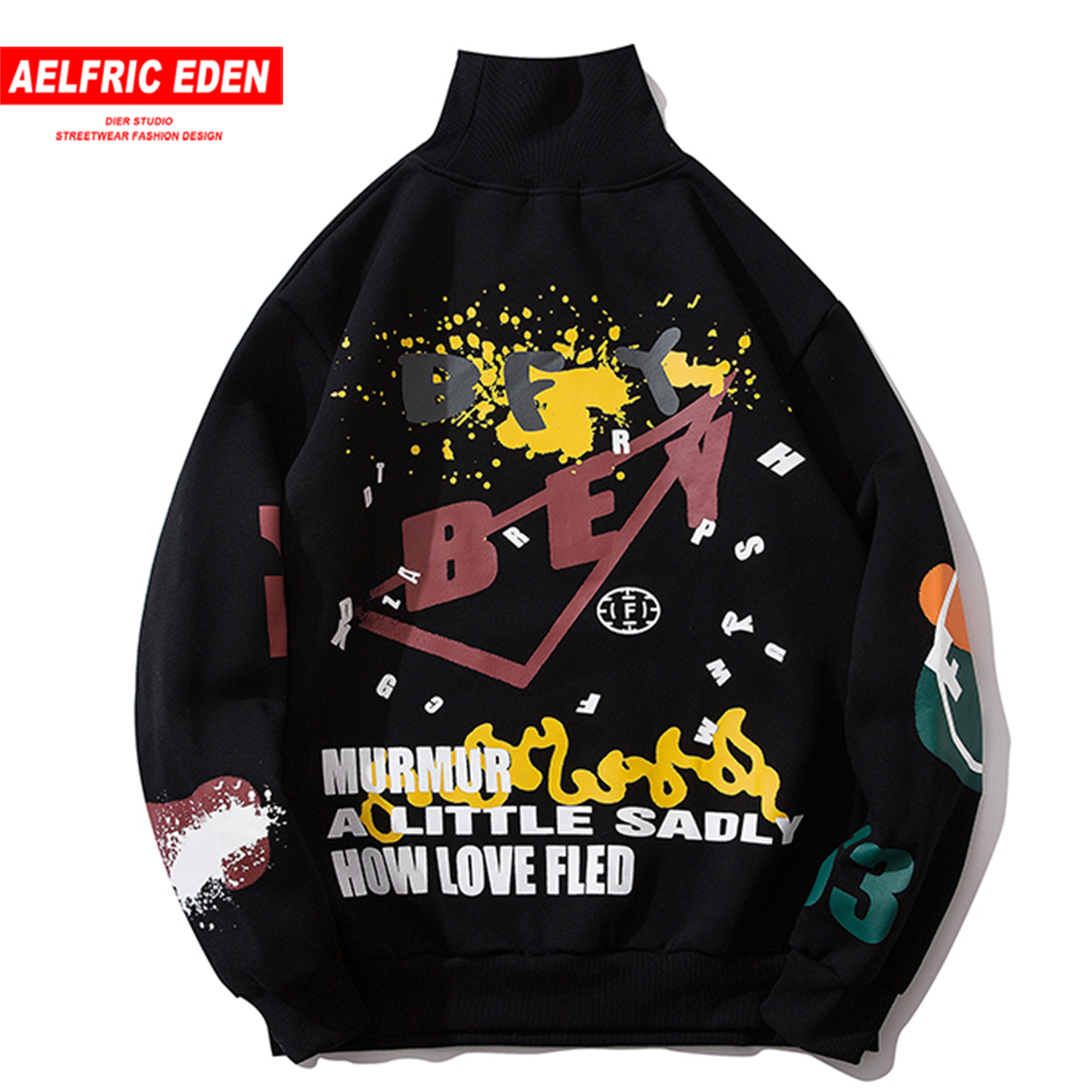 Adelfric Edn Hip Hop spray paint letters print thick hoodies for men 2019 Harajuku fashion Streetwear T-shirts Casual cotton Jersey, Black
Adelfric Edn Hip Hop spray paint letters print thick hoodies for men 2019 Harajuku fashion Streetwear T-shirts Casual cotton Jersey, Black