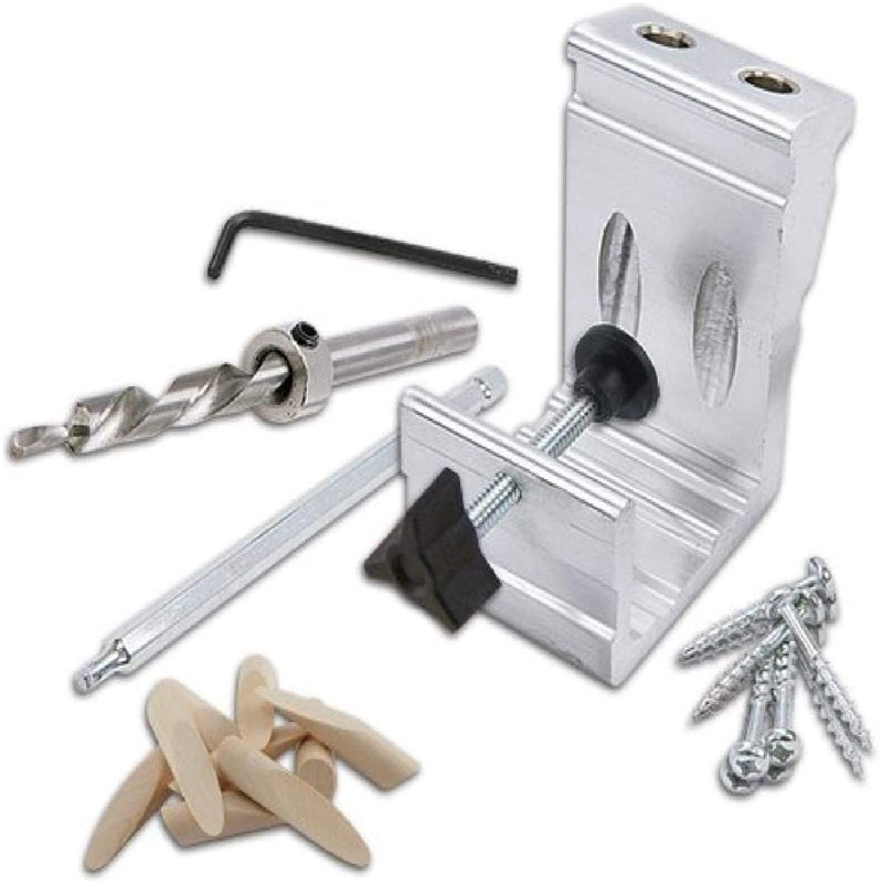 ASCENDAS 9mm Pocket Hole Puncher jig kit Angle Drill Guide Set Mini Style Woodworking Joinery Punch Locator TP-0426
ASCENDAS 9mm Pocket Hole Puncher jig kit Angle Drill Guide Set Mini Style Woodworking Joinery Punch Locator TP-0426