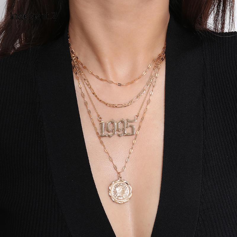 IngeSight.Z Multi Layer Carved Coin Number Pendant Necklace Vintage Gold Color Portrait Choker Necklace Collar for Women Jewelry
IngeSight.Z Multi Layer Carved Coin Number Pendant Necklace Vintage Gold Color Portrait Choker Necklace Collar for Women Jewelry
