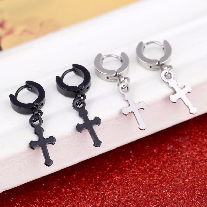 Small Cute Circle Round Cross Earrings Stainless Steel Pendant Stud Earrings Punk Rock Style Male Men Jewelry
Small Cute Circle Round Cross Earrings Stainless Steel Pendant Stud Earrings Punk Rock Style Male Men Jewelry