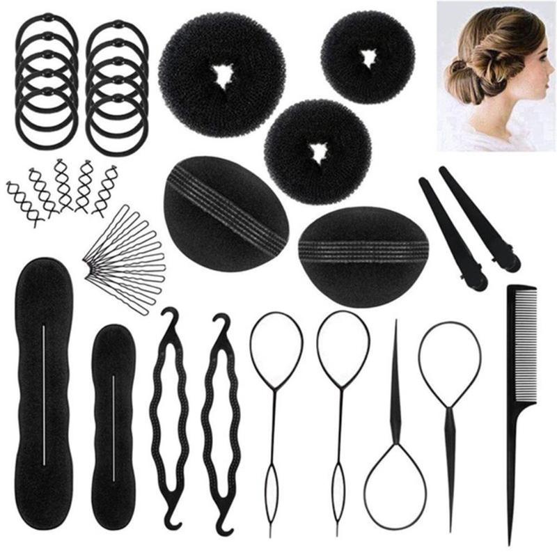 71Pcs/Set Hair Styling Clips Bun Makers Twist Braid Ponytail Tools Accessories Bun Making Tool For Sponge Roller Hairdisk Hair C
71Pcs/Set Hair Styling Clips Bun Makers Twist Braid Ponytail Tools Accessories Bun Making Tool For Sponge Roller Hairdisk Hair C