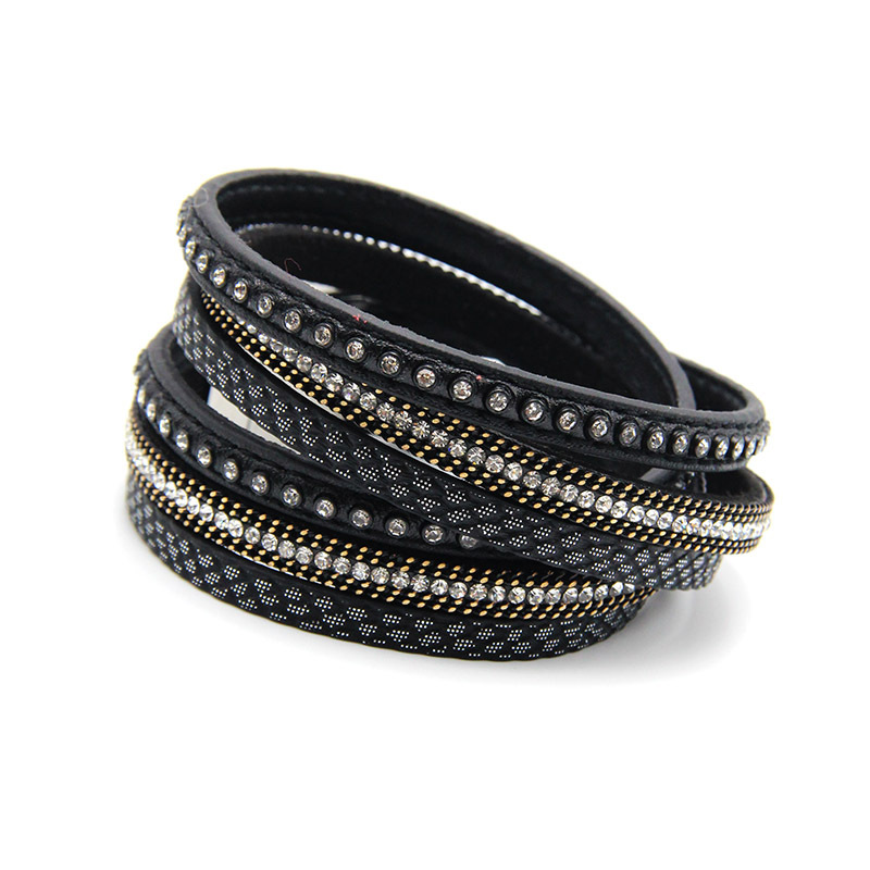 2020 New Fashion Leather Bracelet For Women Magnetic Buckle Crystal Multilayer Wrap Female Bracelet Bangle Jewelry Gift pulseras
2020 New Fashion Leather Bracelet For Women Magnetic Buckle Crystal Multilayer Wrap Female Bracelet Bangle Jewelry Gift pulseras