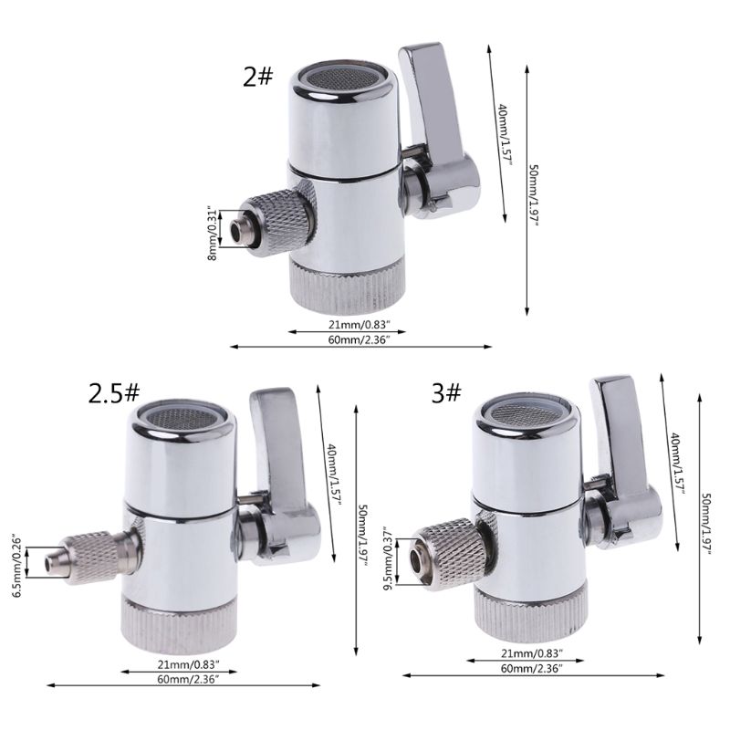 Water Filter Faucet Diverter Valve Ro System 1/4" 2.5/8" 3/8" Tube Connector L69A
Water Filter Faucet Diverter Valve Ro System 1/4" 2.5/8" 3/8" Tube Connector L69A