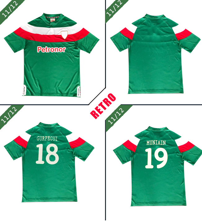 Bilbao 2011 2012 retro soccer jersey away green short sleeve jersey 11 12 Classic Vintage Bilbao football Sports shirts, Black;yellow
Bilbao 2011 2012 retro soccer jersey away green short sleeve jersey 11 12 Classic Vintage Bilbao football Sports shirts, Black;yellow
