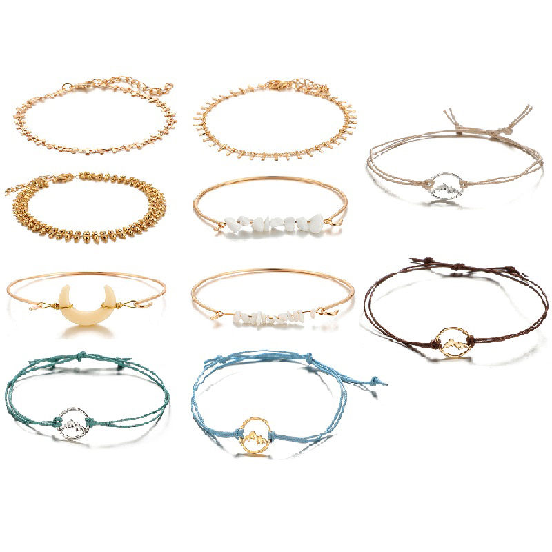 10Pcs/Set Fashion Jewelry Geometric Braided Rope Bracelet Bohemian Gravel Bracelet Set Best Friends
10Pcs/Set Fashion Jewelry Geometric Braided Rope Bracelet Bohemian Gravel Bracelet Set Best Friends