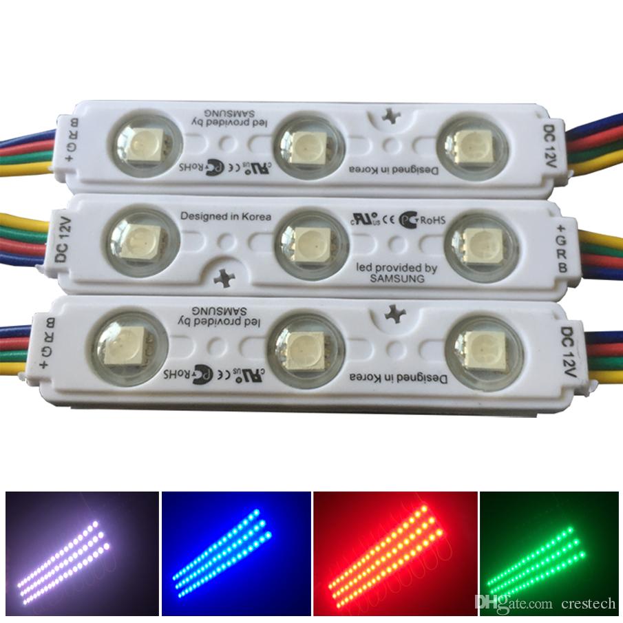 Colorfull RGB SMD5050 Led Module Light 3LED Black RGB Injection LED Modules with Lens DC12V Waterproof IP65 Module Light
Colorfull RGB SMD5050 Led Module Light 3LED Black RGB Injection LED Modules with Lens DC12V Waterproof IP65 Module Light