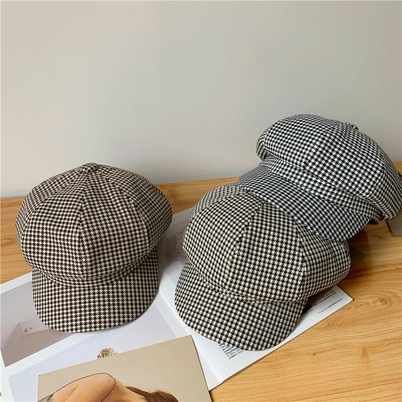 Berets Spring Summer Lolita Beret Hat Women Designer Houndstooth Baker Boy Cap Ladies Vintage British Sboy Octagon Pumpkin Hats, Black
Berets Spring Summer Lolita Beret Hat Women Designer Houndstooth Baker Boy Cap Ladies Vintage British Sboy Octagon Pumpkin Hats, Black