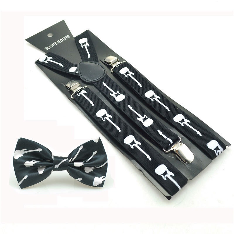 Women Men Music Note Suspender Bow tie Set Y-Shape Braces Butterfly Sets Bowtie Suspender Formal Dress Gift Gallus Pants Holder
Women Men Music Note Suspender Bow tie Set Y-Shape Braces Butterfly Sets Bowtie Suspender Formal Dress Gift Gallus Pants Holder
