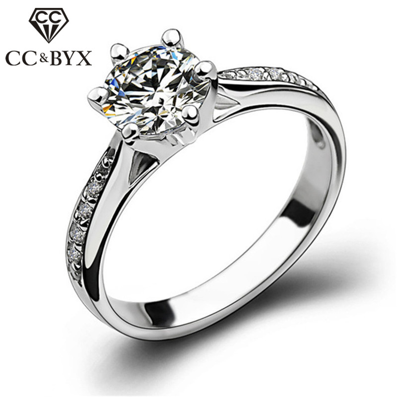 Trendy Jewelry Silver Rings For Women Bridal Wedding Cubic Zirconia Round Stone Ring Bijoux Femme Engagement Anel 1455
Trendy Jewelry Silver Rings For Women Bridal Wedding Cubic Zirconia Round Stone Ring Bijoux Femme Engagement Anel 1455