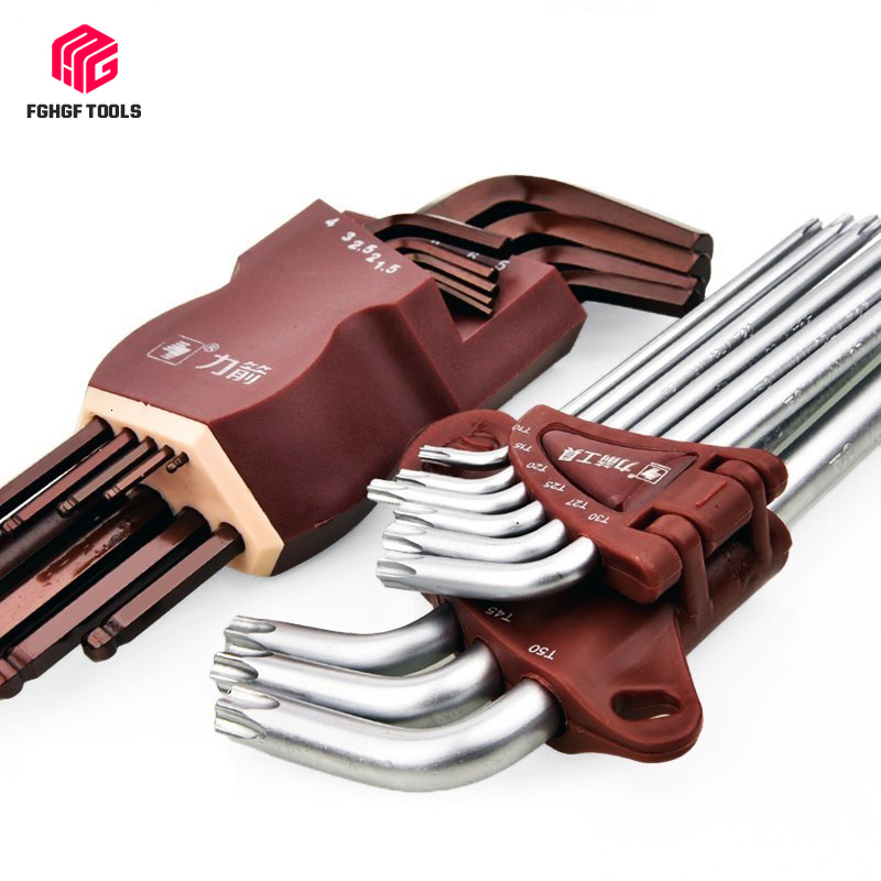FGHGF S2 9PCS L Type Double End Allen Hex Key Metric British Hexagon Wrench Set Ball Head Alex Hexagonal Spanner Hand Tool
FGHGF S2 9PCS L Type Double End Allen Hex Key Metric British Hexagon Wrench Set Ball Head Alex Hexagonal Spanner Hand Tool