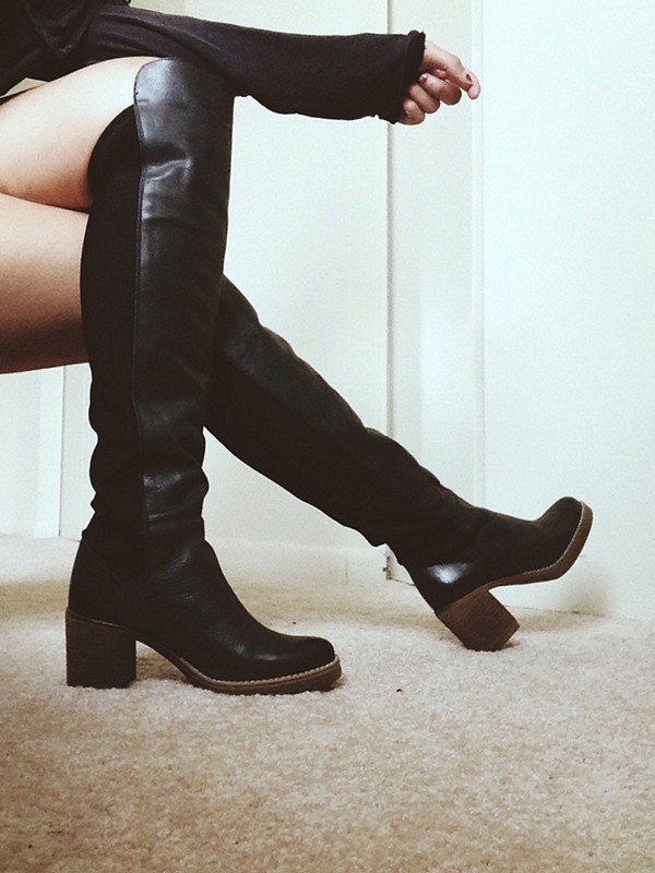 Spring Fashion Dark Blue Leather Women Slip On Knight Boots Wood Chunky Heel Ladies Knee High Boots 2020 Hot Long Size 42, As picture
Spring Fashion Dark Blue Leather Women Slip On Knight Boots Wood Chunky Heel Ladies Knee High Boots 2020 Hot Long Size 42, As picture